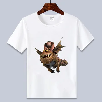 Noi Cum Să-Desene animate wihte tricou pentru băieți și fete Toothless t-shirt top de vara
