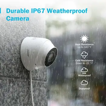 ANNKE 1BUC Ultra HD 5MP Camera POE IP de Exterior rezistent la Intemperii Securitate de Rețea Dom EXIR Viziune de Noapte Alertă e-Mail aparat de Fotografiat CCTV Kit