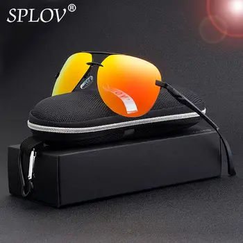 SPLOV Aluminiu Magneziu Polarizat ochelari de Soare pentru Barbati Femei Aviației Oglindă Ochelari de Soare Clasic Driver Ochelari De Sol