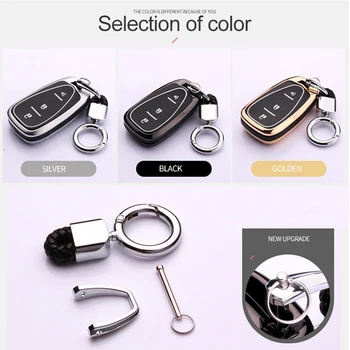 Aliaj de Zinc+Luminos Piele Auto Smart Key Caz Acoperire Pentru Chevrolet Cruze, Malibu XL Camaro Equinox 2016 2017 2018 Auto Cheie Cazul