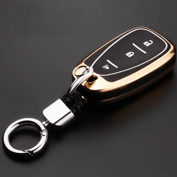 Aliaj de Zinc+Luminos Piele Auto Smart Key Caz Acoperire Pentru Chevrolet Cruze, Malibu XL Camaro Equinox 2016 2017 2018 Auto Cheie Cazul