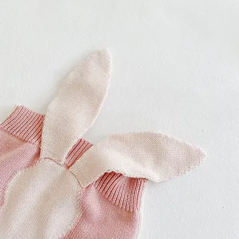 2020 de Toamna pentru Copii tricot mâneci Romper Salopeta de Iarna pentru Copii Haine de Fată iepure Tricotate Pulover de Lână Salopeta haine