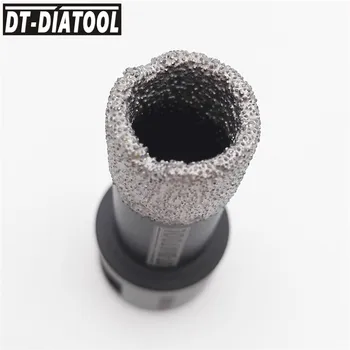 DT-DIATOOL Vid Brazate Diamant Uscat Foraj Biți de Bază Gaura Văzut M14 Filet burghie Pentru Placi Ceramice din Portelan