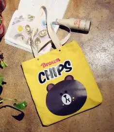 Desene animate burger chips-uri de cartofi sac de panza geantă de umăr femei genți de mână de mediu pungi de cumpărături