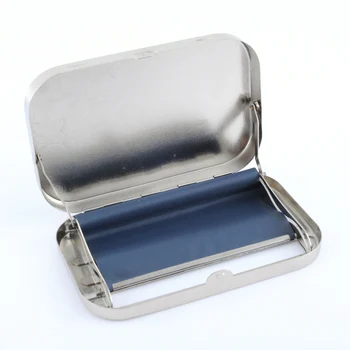 GERUI Clasic de Argint din Oțel Inoxidabil de fier de Mașină Caz de Stocare de Caz Pentru 110MM Rulare Lucrări de Țigară Role Cutie de Tutun
