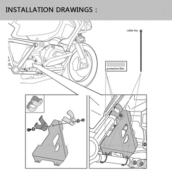 Accesorii motociclete de Pornire Protector Guard Capac Motor de Paza PENTRU BMW R1200GS LC ADV R1250GS R1200R R1200RS R1250RS