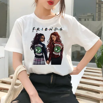 Riverdale Tricou Sud-coreean Harajuku Tricou Sus Partea de Sud Femei Șerpi haine Snake Print Ullzang Tees T-shirt