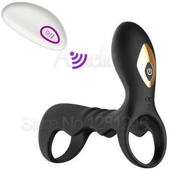 10 Viteze Penis Intarziere Ejaculare Penis Vibrator Inel G Spot Stimulator Clitoridian Vibratoare Adult Jucarii Sexuale pentru Barbati Femei Cupluri