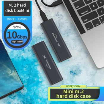 Blueendless Mini M. 2 SSD Caz de Aluminiu de unitati solid state SATA NVME PCIE pentru Usb de Tip C C Până la 10Gbps de Înaltă Viteză Mică și Lumină SSD Cabina