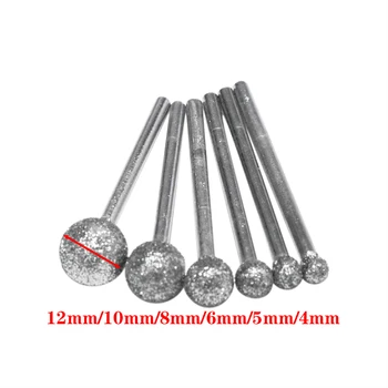 6Pcs/Lot Rotunde de Diamant de Slefuire Roată Pentru Dremel Instrument Rotativ de Instrumente de Diamant Pentru Granit Freze de Diamant Dremel Instrumente Accesorii