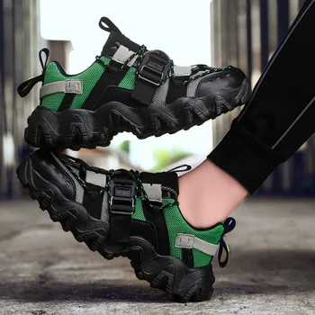 Noua pereche de pantofi pantofi platforma Clasic barbati pantofi casual microfibra bărbați plat șireturile respirabil pantofi în aer liber Zapatos