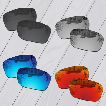 E. O. S 4 Perechi Black & Silver & Blue Ice & Fire Red Polarizat Lentile de Înlocuire pentru Oakley Holbrook ochelari de Soare
