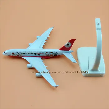 16cm Roz EVA Air Airbus A380 380 Airways companiile Aeriene din Aliaj de Metal de Avion Avionul Model de turnat sub presiune Aeronave