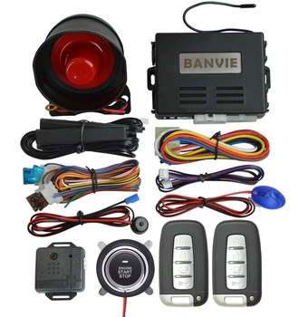 BANVIE PKE Mașină de Securitate Sistem de Alarma cu Pornire de la Distanță Motorul și apăsați pentru a Porni Motorul Butonul de Oprire și de Pasiv de Intrare fără cheie