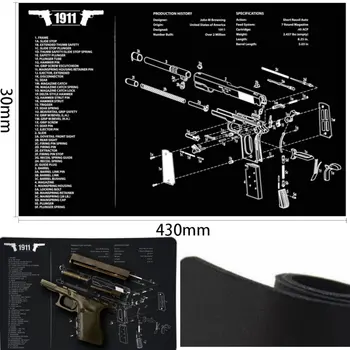 Pistol de Curatare Saltea Pad Patch-uri Armurier Armurier Bancă Pentru Glock 17 19 1911 Sig sauer P226 P229 Springfield XD Rola Pin de Carbon Scra