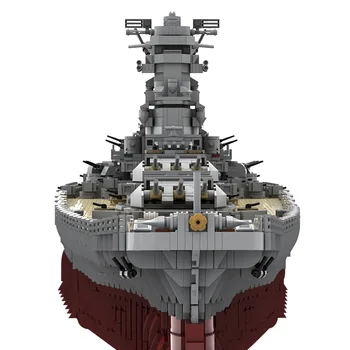 MOC Battleship Yamato Blocuri Militare WW 2Japan Navă de război Model de Asamblare Armă Cruiser Cărămizi Copii, Jucării DIY Cadou de Crăciun