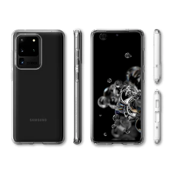 Decoratiuni cu Cristale Lichide Caz pentru Samsung Galaxy S20 Ultra / Galaxy S20 Plus / Galaxy S20 - Ușoare Anti-Alunecare Cazuri