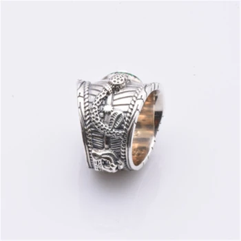 Argint 925 nou fierbinte de vânzare inel turcoaz, clasic logo-ul farmec bijuterii originale, cadou pentru prietena