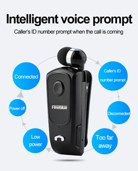 Fineblue F920 Căști fără Fir Bluetooth Handsfree Căști Cască Apeluri Reamintesc Vibrator Purta Clip Driver pentru Telefonul F910 F2 PRO
