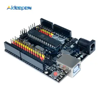 Pentru Arduino UNO R3, PLUS Senzor de I/O Shield Atmega328P Atmega16U2 de Expansiune Multifunctional Microcontroler Consiliul de Dezvoltare