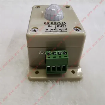 SENZOR de mișcare Infraroșu comutator DC028 benzi cu led-uri IR de Inducție 12-24V 8A corpul Uman senzor de scari de Interior joasa tensiune lampa de control