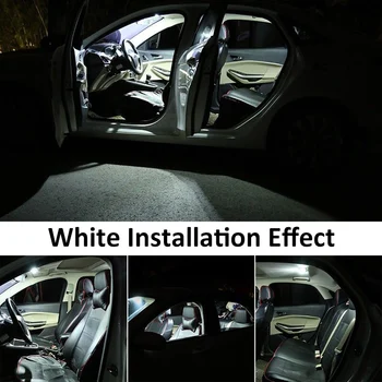 12 Pc-uri Auto Interior Alb Lumina LED-uri Bec Pachet Kit Pentru Perioada 2009-Volkswagen Tiguan Harta Dom Licență Lampa Lumina Accesorii Auto