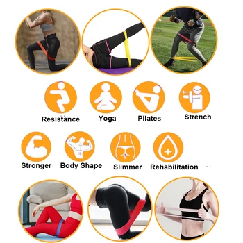 TPE Fitness Benzile de Rezistență Set Yoga Interioară în aer liber Musculare Echipamente Pilates Sport RehabilitationTraining Antrenament Benzi Elastice