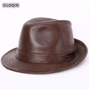 SILOQIN Autentice din Piele de Calitate Pălărie de Iarnă Tendință Om Primul Strat de piele de Vacă Pălării Pălării de Moda Femeie Brand Sombrero Casquette