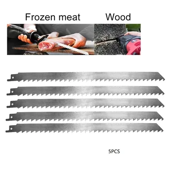 5Pcs 300mm Carne Congelată Os Gheață Tăiere Ferăstrău Lama S1211K din Oțel Inoxidabil Carne Ferăstraie Putere Carne Cutter BOSCH