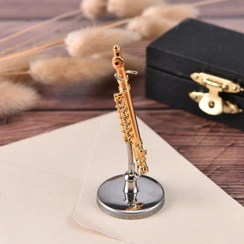 Mini Clasic flaut Cu Suport Miniatură flaut Instrumente de Colectare Ornamente Decorative Model de Decorare Cadouri