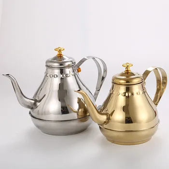 1.8 L/1.2 L din Oțel Inoxidabil Ceainic de Argint aurit Oala Cu filtru de rețea Bucătărie fiert black & green ceai Pu ' er bea apă de încălzire