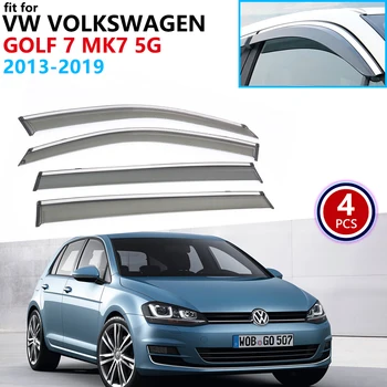 Pentru VW Volkswagen Golf 7 MK7 5G 2013~2019 Fereastra Vizorului de Aerisire Copertine Ploaie Garda Adăposturi Partea Accesorii Auto 2016 2017 2018