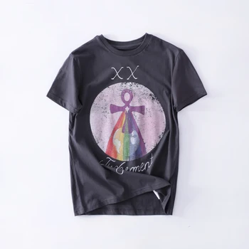 2018 Primavara-Vara Moda Tarot Model de Femeie Tricou din Bumbac de Albine Litere Femeie T-Shirt cu maneci scurte Tee Cămașă Femme ZSIIBO