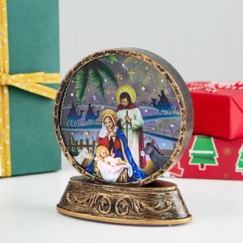 Crăciun Decorative Lumini de Noapte Retro Creativ a DUS Moș Crăciun om de Zăpadă Elan Isus Birou Decoratiuni de Iluminat Lampa de Navidad