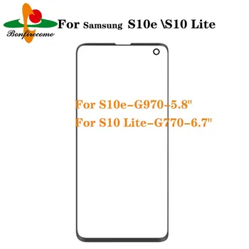 10buc\mult Pentru Samsung Galaxy S10 lite S10lite G770 SM-G770F S10e G970 SM-G970 Fata Panou de ecran Tactil LCD Afară de Sticlă Capac Obiectiv