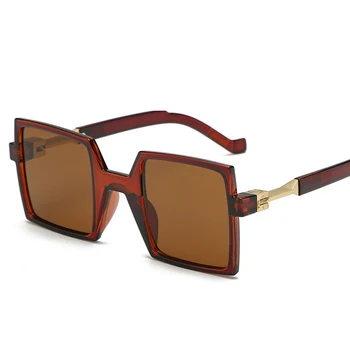 2021 Nou Pătrat ochelari de Soare pentru Femei Brand de Lux de Designer Colorate, Ochelari de Soare Vintage Mare Cadru Ochelari de sex Masculin UV400 Oculos De Sol