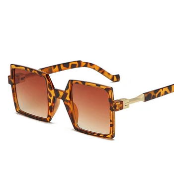 2021 Nou Pătrat ochelari de Soare pentru Femei Brand de Lux de Designer Colorate, Ochelari de Soare Vintage Mare Cadru Ochelari de sex Masculin UV400 Oculos De Sol
