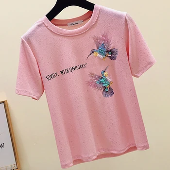 Vintage tricou femei topuri de vara tricouri cu maneca scurta tricou din bumbac tricou amuzant camisetas mujer verano 2019 tricou femme
