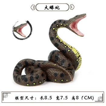 De înaltă Calitate Fiară Sălbatică Animale pentru Copii Șarpe de Jucărie Model de Simulare Reptilă Gigant Python Python Mari de Animale Sălbatice Șarpe de Jucărie