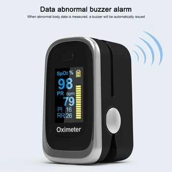 Degetul Puls OLED Pulsoximetru SPO2, PR PI RR de Oxigen din Sange Rata Respiratorie Monitor Somn Oximetro De Pulsioximetro Dedo cu caz