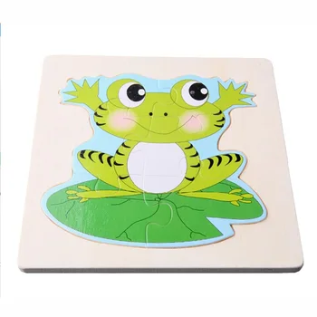 Creșterea Fericit Puzzle fluture puzzle Copii puzzle 3D Broasca puzzle animal de jucărie multistrat jucarii pentru copii