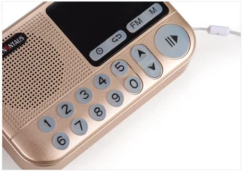 Buzunar Radio FM Radio Mini Portabile Reîncărcabile Receptor Radio Difuzor Suport USB, Card TF Muzica MP3 Player Cadou de Bun Vechi