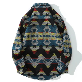 Mens Geometrie Tricouri Flanel Harajuku Streetwear 2020 Toamna Cu Maneca Lunga Bluza Hiphop Unisex De Lână Roșie, Câteva Tricouri Topuri