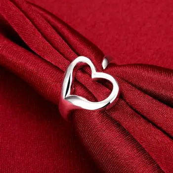 INALIS Inima în Formă de Inele Pentru Femei de Deschidere Reglabil Inel Moda Bijuterii Cupru Aniversare Romantica Drăguț Cadou Pentru Prietena