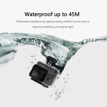 Vamson 45M Scufundări rezistent la apa de Locuințe Caz + se arunca cu capul Culoare Lentile cu Filtru Kit pentru GoPro Hero 8 7 Negru 6 5 Accesorii aparat de Fotografiat VP630C
