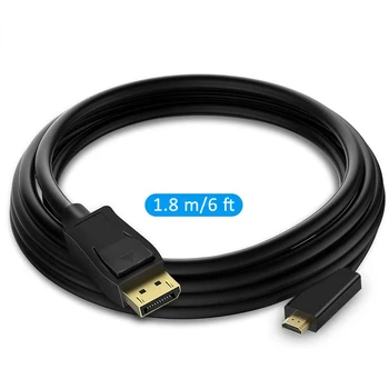 2020 DP la HDMI Cablu 4K de sex Masculin de sex Masculin Display Port DisplayPort la HDMI Cablu Adaptor Pentru Proiector PS4displayport dp la hdmi P