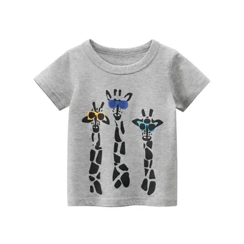 Vara baietel Haine Copii tricou shark de Imprimare de Desene animate pentru Copii Tricou Tricouri Copil din Bumbac Copilul Topuri 2020 nouă primăvară