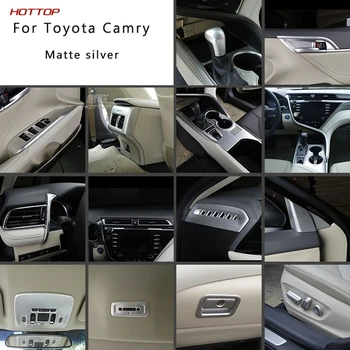 Set complet Volanul se Ocupe de Acoperire Pentru Toyota Camry 2018 2019 Interior Argintiu Capacul Masina SUV Stil de Decorare B model