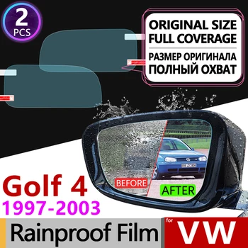 Pentru Volkswagen VW Golf 4 MK4 1997 - 2003 1J Acoperire Completă Anti Ceață Film Oglinda Retrovizoare Impermeabil, Anti-Ceață Filme Curat Accesorii