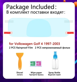 Pentru Volkswagen VW Golf 4 MK4 1997 - 2003 1J Acoperire Completă Anti Ceață Film Oglinda Retrovizoare Impermeabil, Anti-Ceață Filme Curat Accesorii